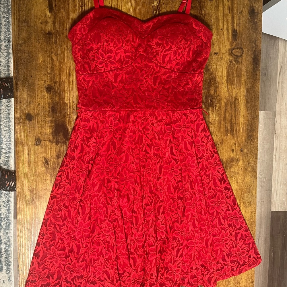 Lily Rose red dress